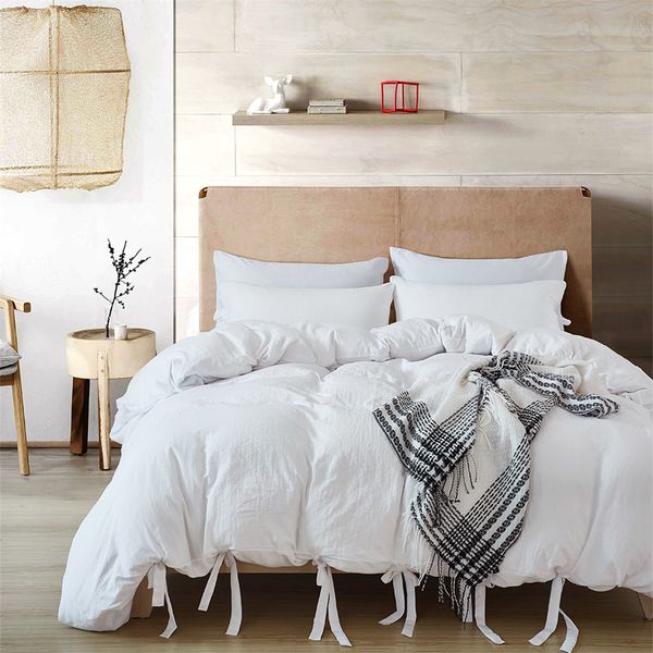 

duvet cover quilt cover set bedding sets four season cute bowknot bow tie fringing ribbon duvet cover set and pillowcases 1012