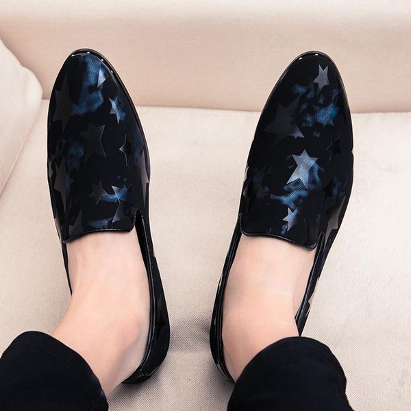 

2020 men dress shoes handmade luxurious embroidery men velvet oxfords british banquet and prom male plus size loafers autumn, Black