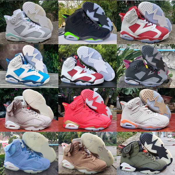 

unc jumpman 5 6 mens basketball shoes 5s ts 6s university blue electric green black infrared shattered backboard bluebird red oreo easter tr, White;red