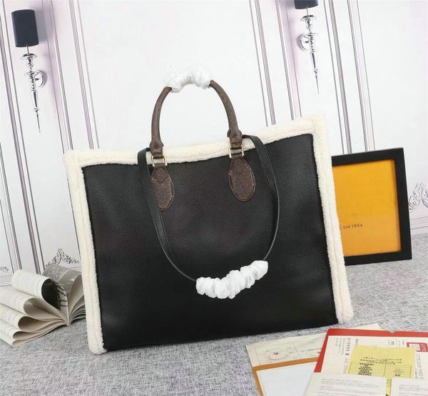 

onthego teddy totes handbags neonoe luxury designer bags duplex printing shopping bags speedy 30 m56963 m56966 m56960 m56958