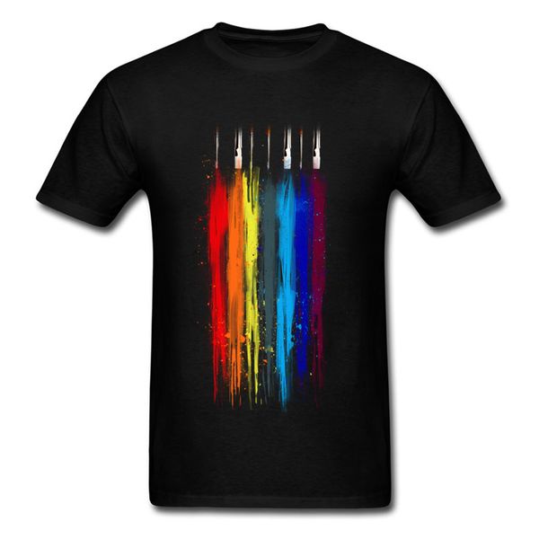 

new trends 2018 colors of the rainbow paint abstract picture tshirt for student art doodle drawing hooded sweatshirt hoodie men t shirt