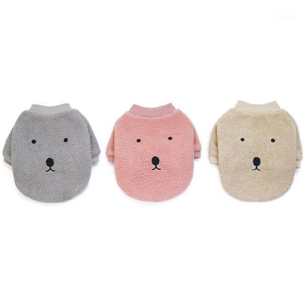 

winter warm pet jacket clothes autumn and winter warm costume clothes small medium puppy double-sided velvet coat1