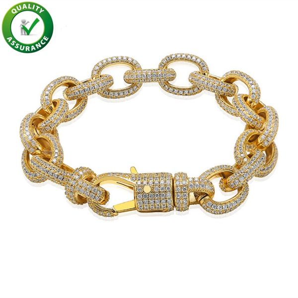 

mens bracelets luxury designer bangles hip hop jewelry pandora style charm bracelet gold lucky iced out chains diamond tennis wedding love, Black