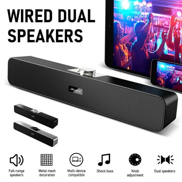 

bookshelf speakers double horn + diaphragm computer speaker pc tablet sound box indoor mp3 notebook music usb mini lapsoundbar1