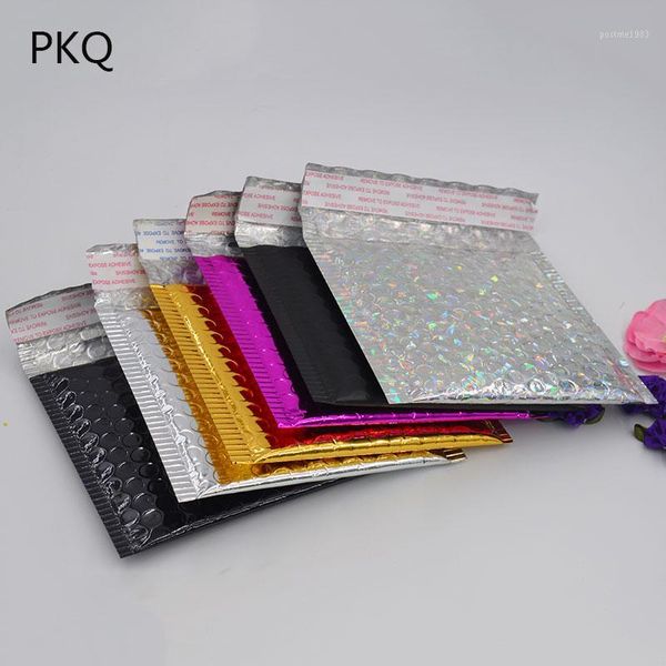 

gold silver black matte-black color shockproof courier bubble mailer poly bubble mailing mailer shipping padded envelope bags1