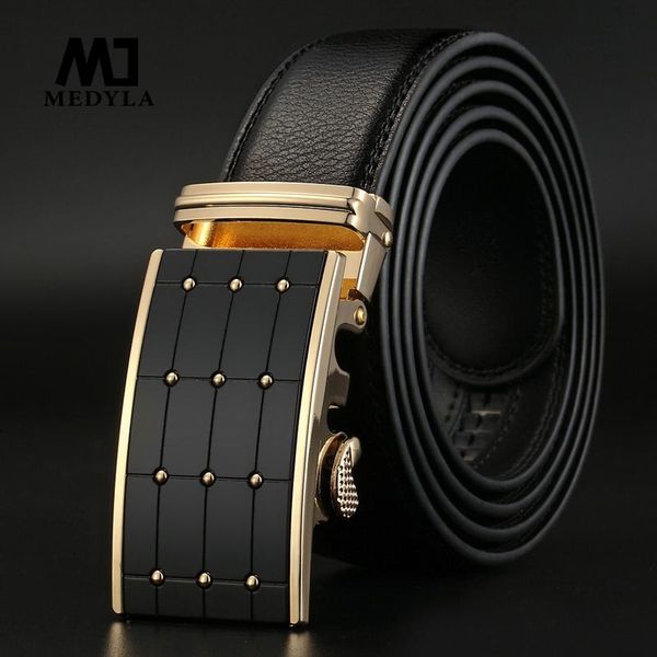 

belts 2021 smooth automatic buckle for men solid strap genuine leather belt good quality waistband cummerbunds, Black;brown