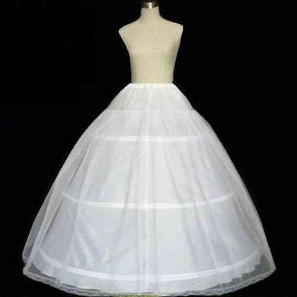 

3 hoops bridal crinolines petticoat bustle wedding dress underskirt, Black