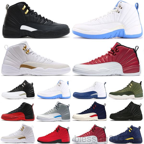 

with box 12 12s basketballs shoes jumpman womens mens sneakers stone blue university gold ovo trainers size 13 hkrr