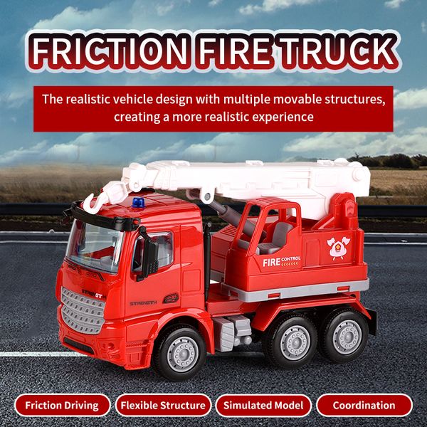 

friction fire truck toy small engines car for kid car gift
