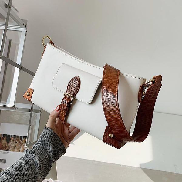 

bxx] simple pu leather crossbody bags for women 2020 autumn trend shoulder bag ladies luxury handbag and purse hp005