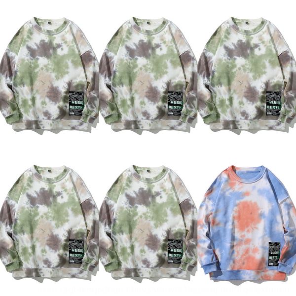 

ins design couples dress couple wear couple wearspring and autumn high streetwindtie dyedloose and tiktoklovers wear long sleeves nsegw nseg, Black