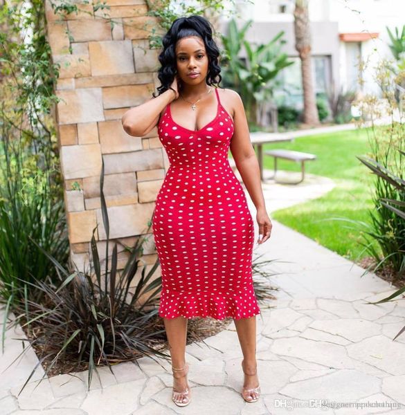 

causal cool dress women printed polka dot dresses sleeveless ruffle night club dress candy color, Black;gray