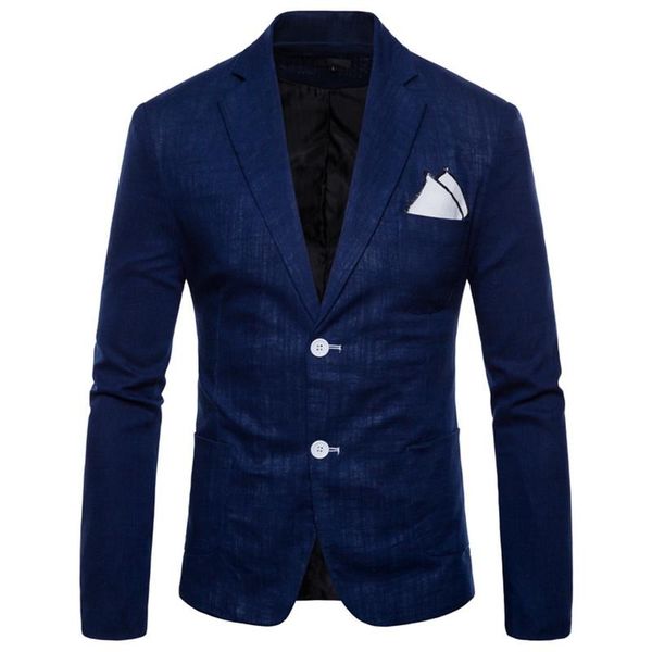 

men's suits & blazers arrival fashion blazer mens casual jacket solid color cotton slim fit masculino male coats, White;black