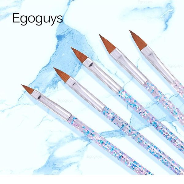 

5pcs crystal nail art brush pen uv gel painting paintbrush carving extension builder lines liner 3d flower pattern drawi jllvfp