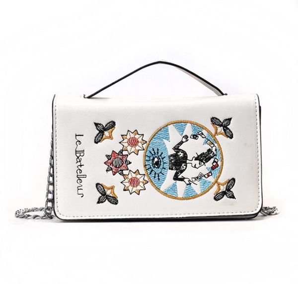 

new luxury designer handbags women bag embroidery vintage badge rivet small shoulder bags ladies messenger bags bolsa feminina