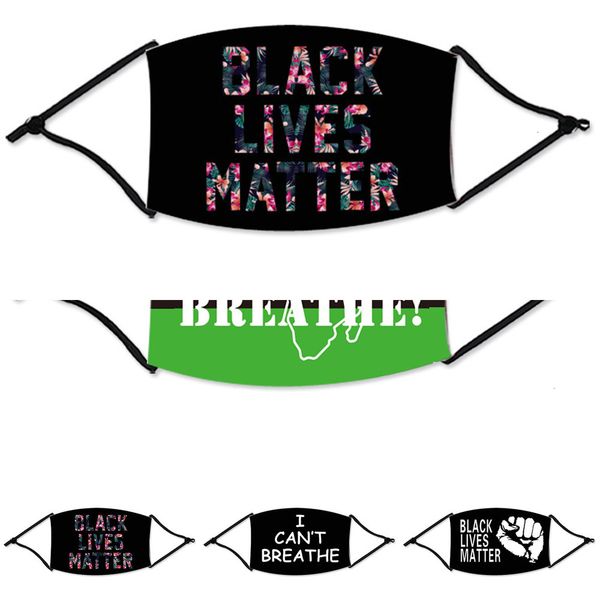 

uso2ju i cant breathe men women washable out door sport riding black lives matter masks designer face mask wi n