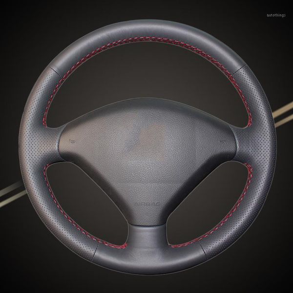 

auto braid on the steering wheel cover for 307 2001-2008 307 sw 2005-2008 car-styling car braiding steering wheel cover1