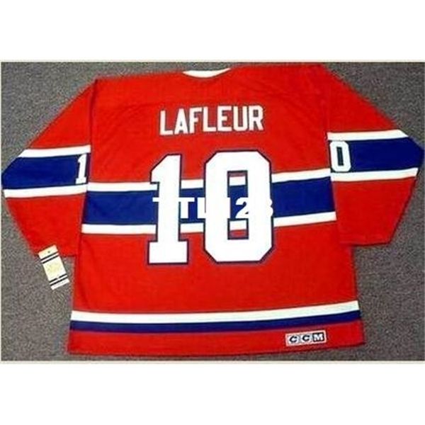 

mens #10 guy lafleur montreal canadiens 1973 ccm vintage k away home hockey jersey or custom any name or number retro jersey, Black
