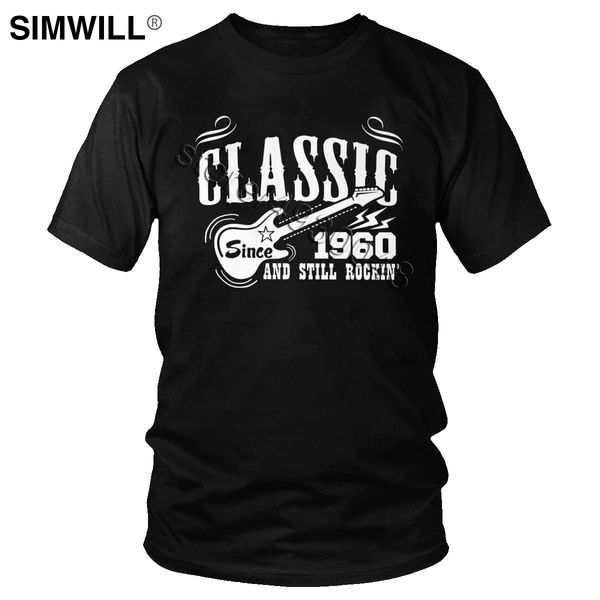 

novelty classic since 1960 tshirt for pure short sleeved guitar tee 60th birthday gift for musician hooded sweatshirt hoodie men t shirt