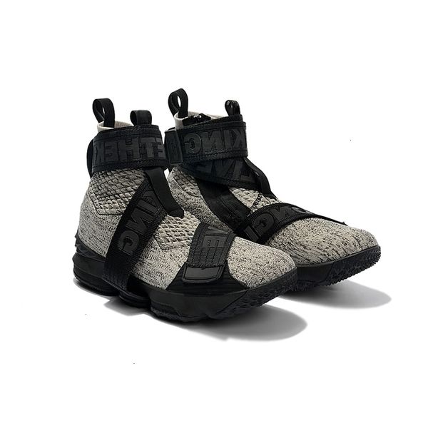 

new kith zippers x 15 lifestyle straps xv basketball 15s long live the king men running shoes embroidered designer sports sneaker 022i, Black