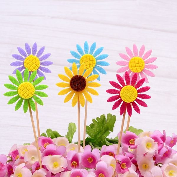 

befl8 decorative table dessert creative sunflower decorative plug-in sunflower creative plug-in dessert table cake cfiascake