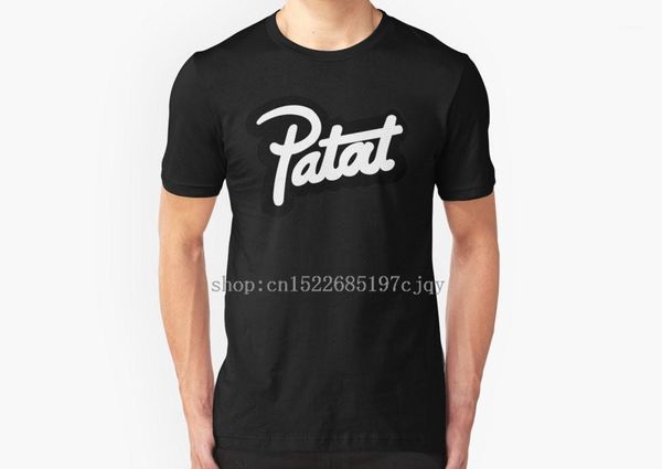 

2018 new fashion patta patat men's short sleeve cotton t shirt o-neck tee shirt1, White;black