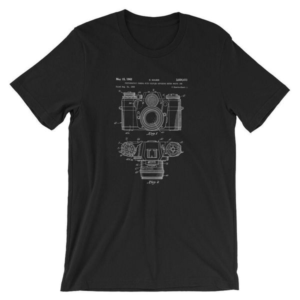 

camera patent t-shirt. premium 100% soft cotton pgraphy tee on blk gry or wt tee tee shirt sport hooded sweatshirt hoodie