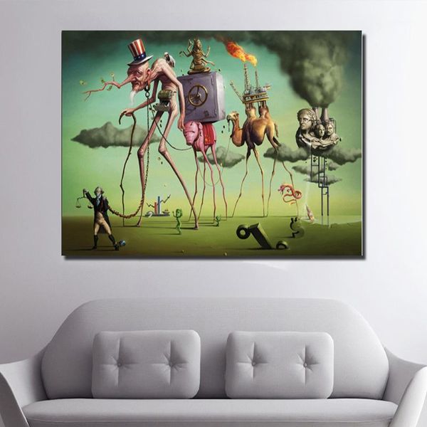 

paintings salvador dali wall art posters and prints abstract canvas painting pictures for living room classic cuadros home decor1