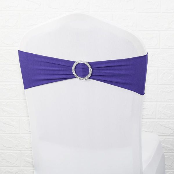 

lycra chairband stretch elastic spandex chair bow with round ring for wedding banquet party decoration event chair sashes q wmtqqc