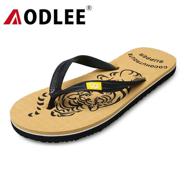 

aodlee flip flops men slippers 2019 summer men casual shoes breathable beach sandals slippers flip flops men slides dropshipping y200706, Black