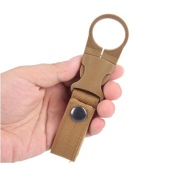 

outdoor military nylon webbing buckle hook water bottle holder clip edc climb carabiner belt backpack hanger camp colo qylbzr