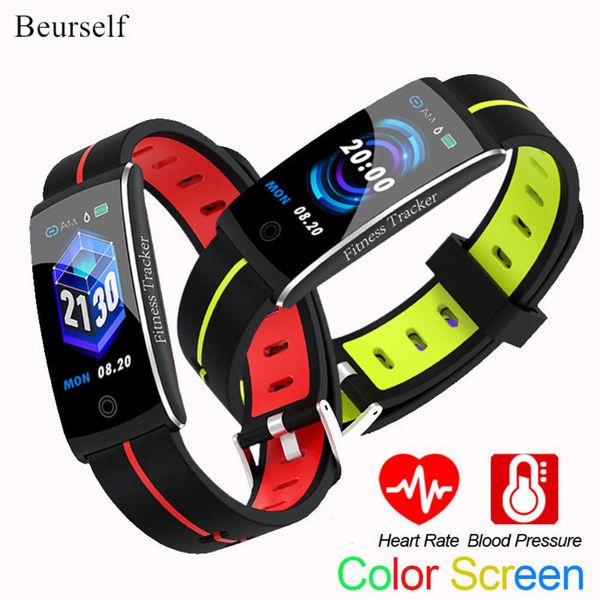 

men's women's wristband beurself f10c, android watch with bluetooth, heart rate and blood prsure monitor, ios smart sports