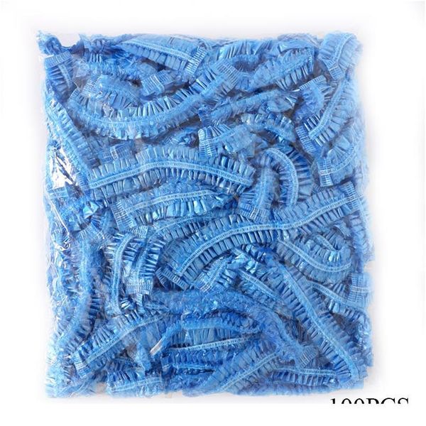 

100pcs/lot disposable shower caps hat spa hair salon l one-off bathing elastic shower cap bathroom products bath qylclv