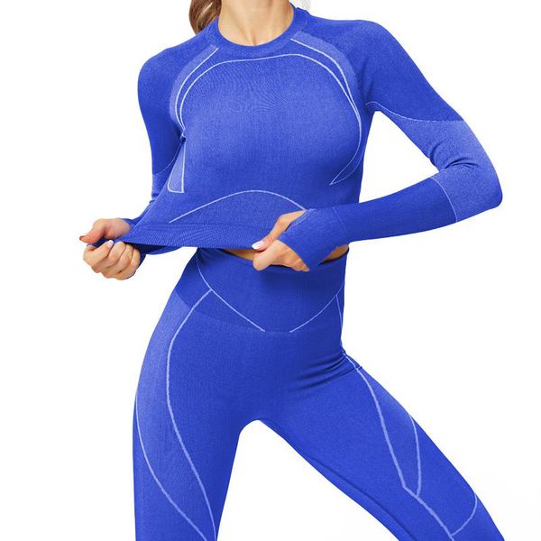 

women vital seamless yoga set workout sport wear gym clothing bra/long sleeve crop high waist leggings sports suit, White;red