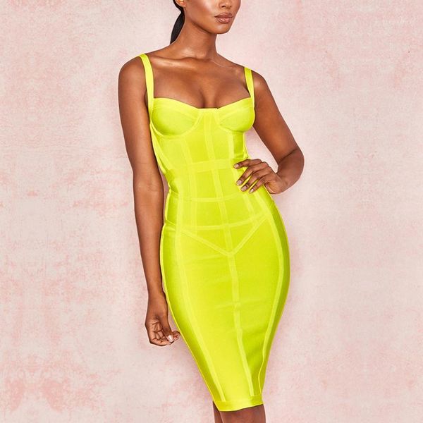 

adyce 2019 new summer women bodycon bandage dress spaghetti strap sleeveless club dress midi celebrity evening party1, Black;gray