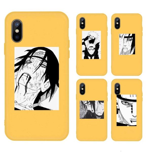 

black animation naruto pain uchiha sasuke mobile phone case color for vip 11 12 pro xs maximum 8 7 6 s plus x 5s se 2020 xr