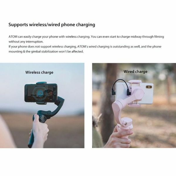 

3 axis foldable outdoor selfie stick universal accessories smartphone mini stabilizer gimbal lightweight for 4 5 6