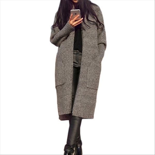 

new cardigan women sweater autumn winter sweater knit long sleeve female long soft womens jumper pull femme hiver, White;black