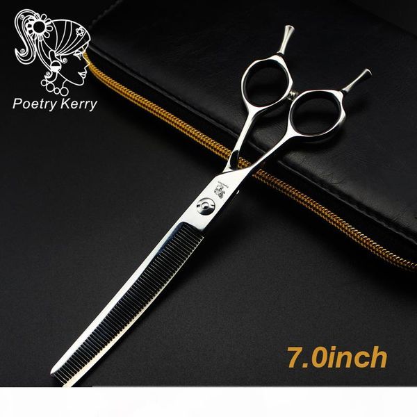 

7.0 inch poem kerry "professional pet grooming kit, straight dog scissors hair care & styling
