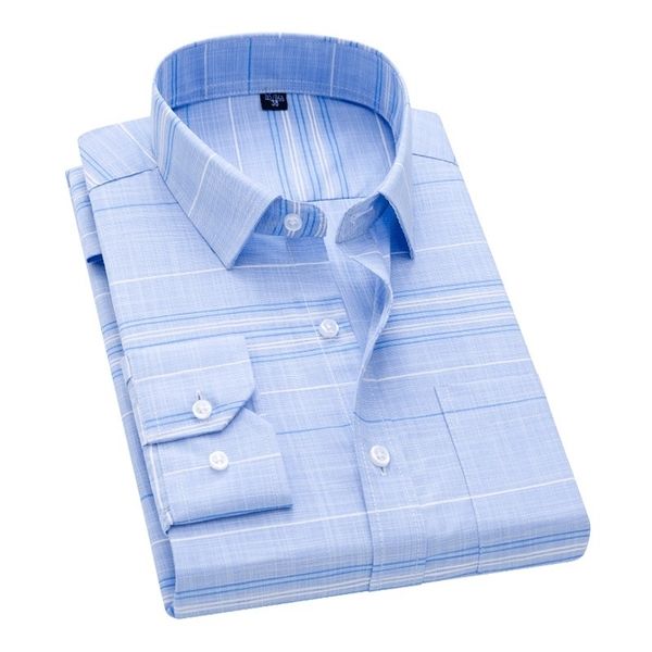 

davydaisy new arrival men shirt long sleeved male plaid printl business dress shirts brand clothing work shirt man ds262 201123, White;black