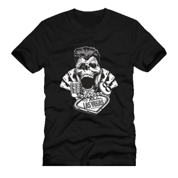 

new men's t shirt skull greaser rockabilly vegas vintage gambler dtg mens t shirt tees tee sport hooded sweatshirt hoodie
