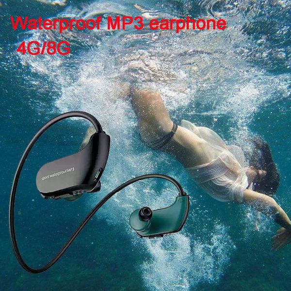 

fashion outdoor ipx8 waterproof swimming mp3 player sport headphone hifi music 4g/8g memory diving running dustproof earphones