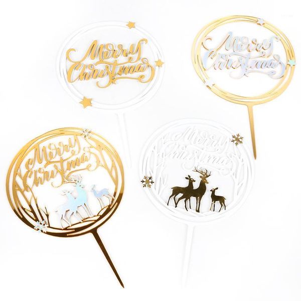 

other festive & party supplies meiddding christmas white gold cake er acrylic board merry letters cupcake kids favors deco xmas gift1