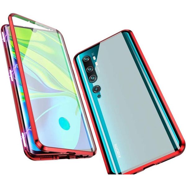 

360 double sided glass magnetic case for xiaomi redmi note 10lite 9s pro 8a mi10 10pro 10ultra plus transparent temper bbyrol
