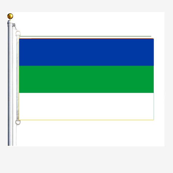 

komi republic flags 90 x 150 cm, 100 % polyester, digitaldruck