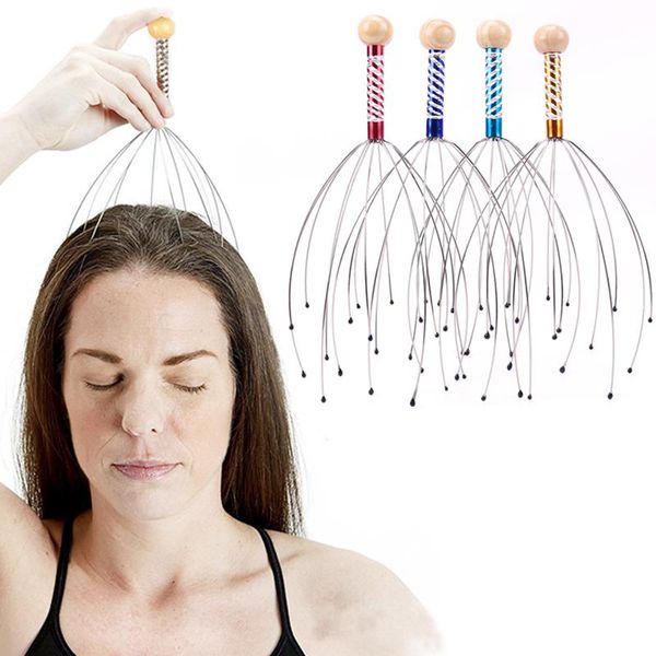 

брэйнбоу 1pc глава массажер octopus head скальп шеи оборудование stress release relax массаж лапка массажер bbydhu hotclipper