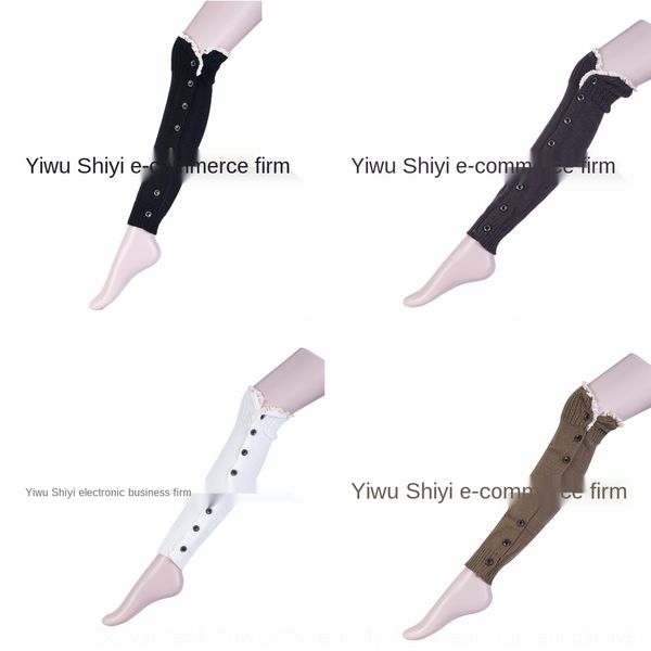 

new christmas 2019 button lace hosierystraight knitting hosiery and leg cover new christmas 2019 silk stockings silk stockingsbutton stockin, Black