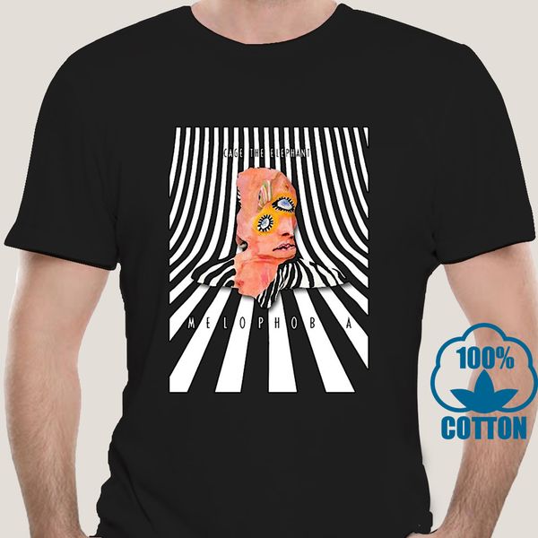 

3705a print tshirt summer short cage the elephant melophobia short sleeve t shirts fashion black sport hooded sweatshirt hoodie