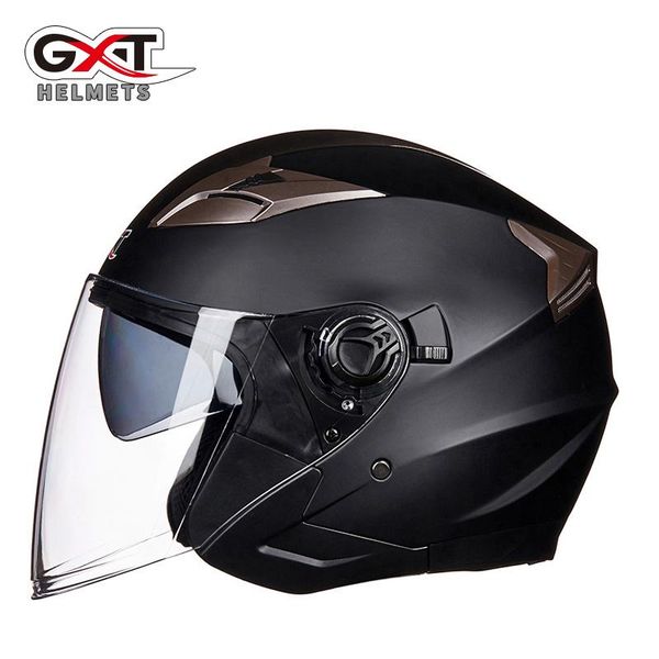 

summer new gxt double lens motorcycle helmets half face motorbike helmet electric safety helmet for women/men moto casque