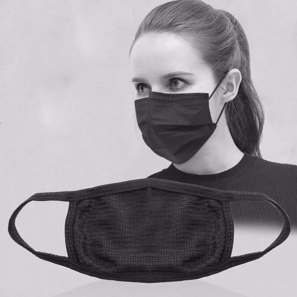 

face mask new health mask cycling cotton double protective black kpop cool mouth anti-dust washable mctcn